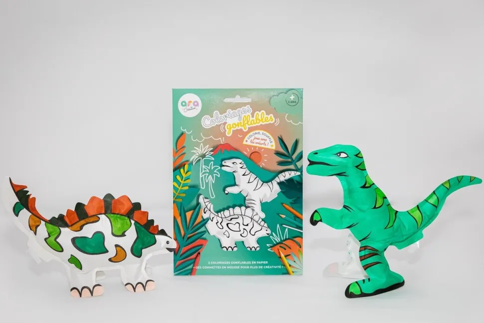 Ara Creative | Opblaasbare kleurplaten | Dino’s