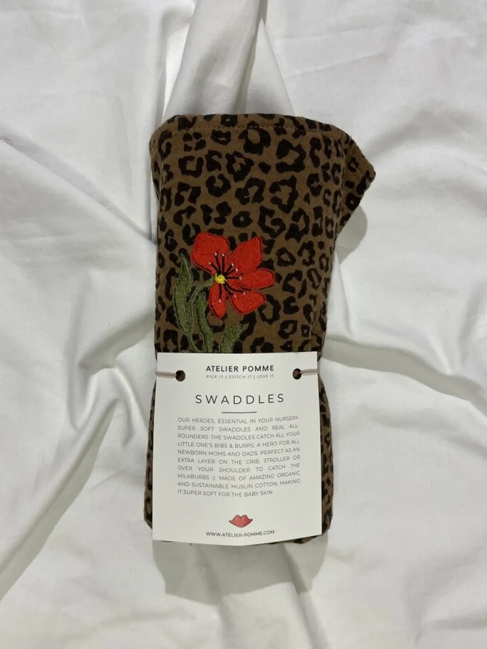 Atelier Pomme | LIMITED EDITION TOWEL LEOPARD | PRETTY POPPY