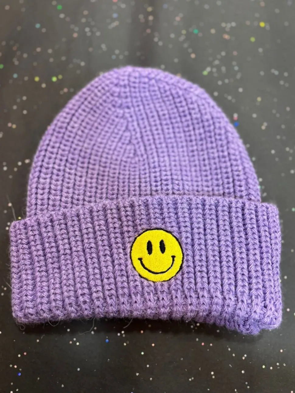 Atelier Pomme | ROCK THAT BEANIE - PURPLE RAIN | SMILEY | 3-8Y