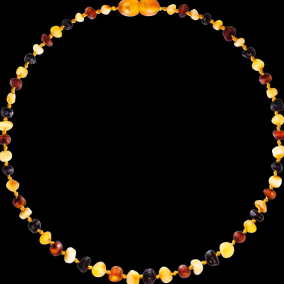 Barnsteen | Ketting | 4 multicolor ruw