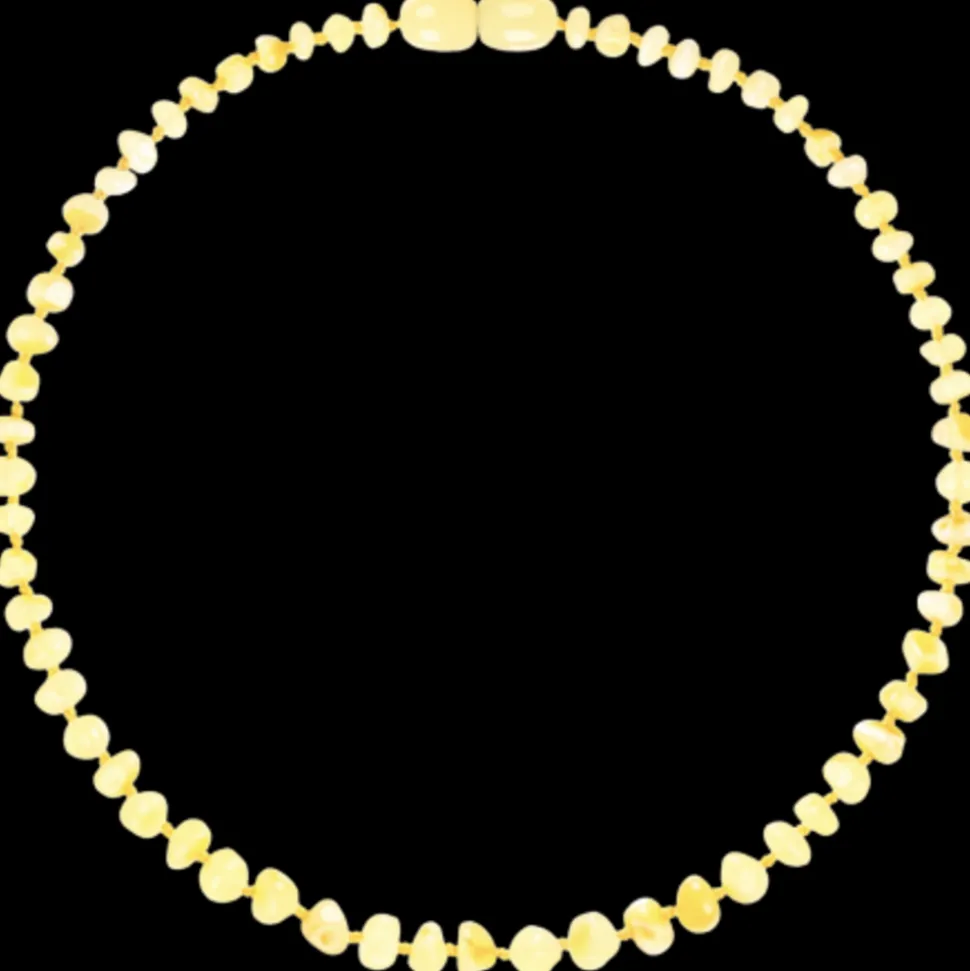 Barnsteen | Ketting | Baroque Melk glimmend