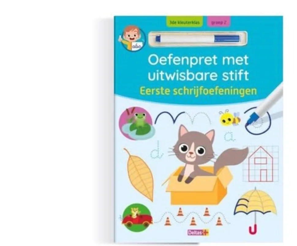 Boek | Oefenpret met uitwisbare stift | Eerste schrijfoefeningen