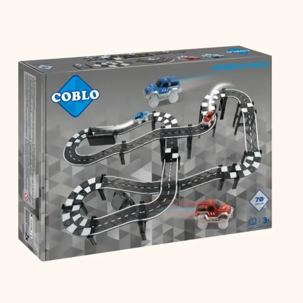 Coblo | Zwarte Racebaan | 70 stuks