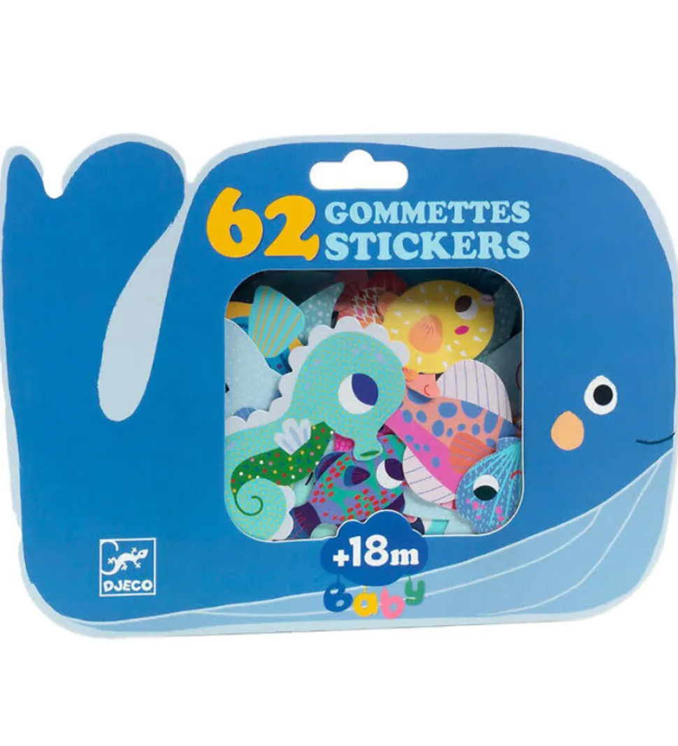 Djeco | Big stickers | Sea animals