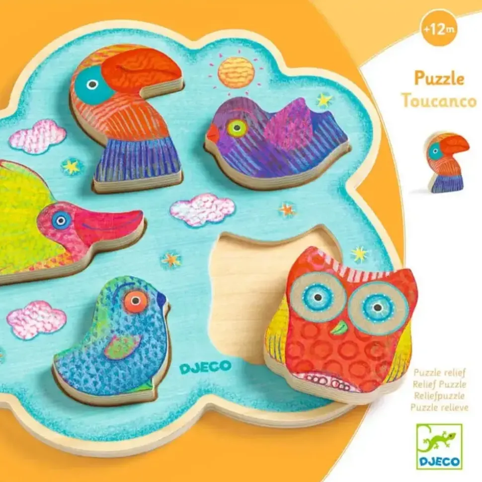 Djeco - Houten puzzel Toucanco