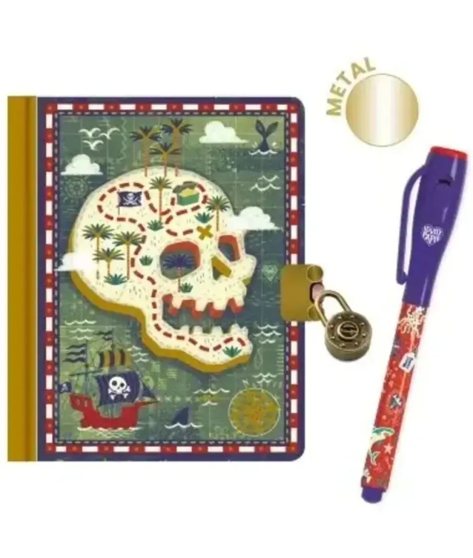 Djeco | Notebook | Geheim dagboek met magische pen | Steve