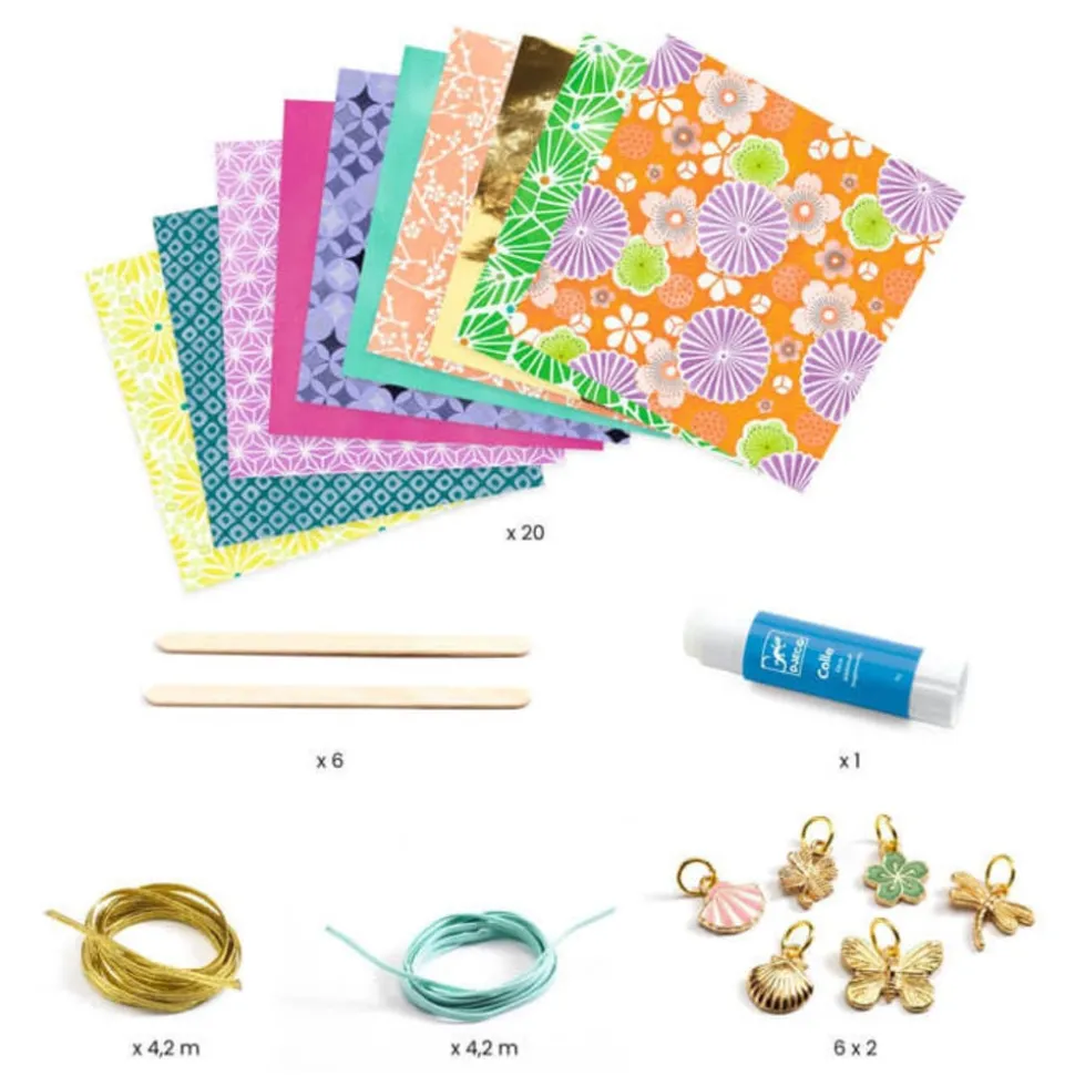 Djeco: Do It Yourself Armbandjes van papieren kralen