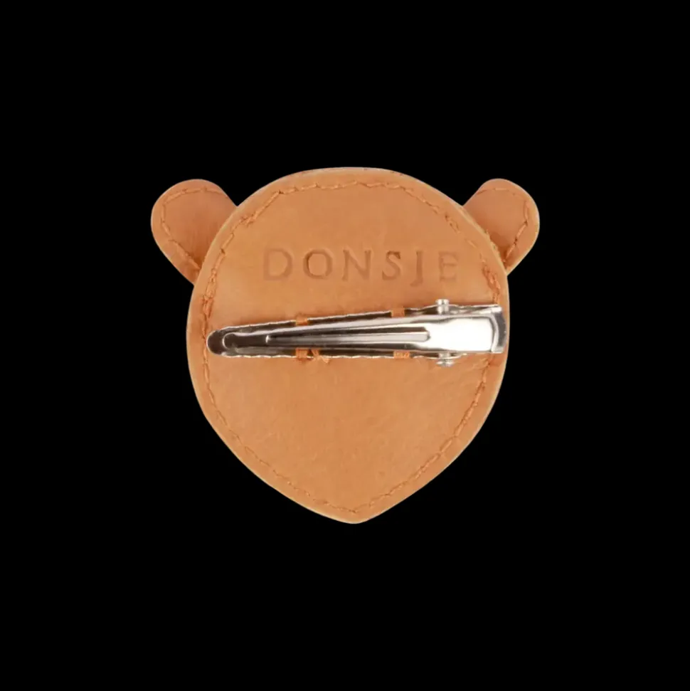 Donsje Amsterdam | Josy Classic Hairclip | Tiger | Camel Classic Leather