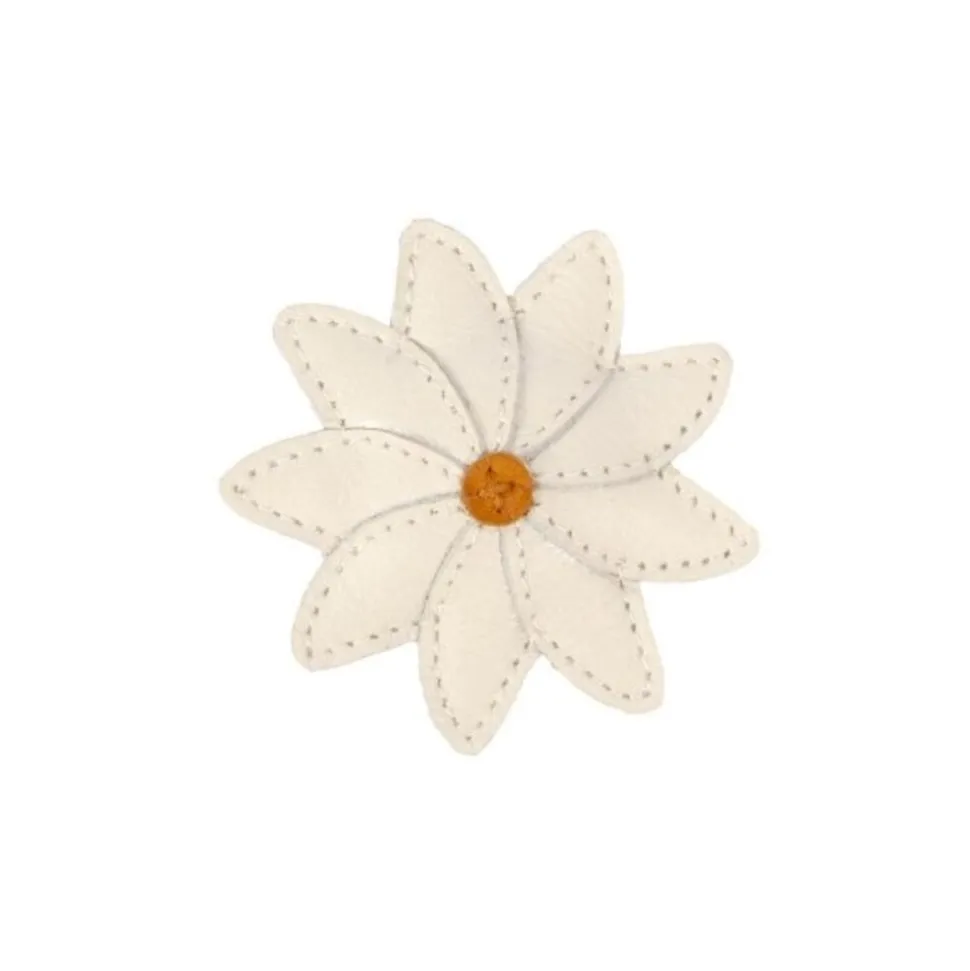 Donsje Amsterdam | Zaza Fields Hairclip | Daisy | Off White Leather