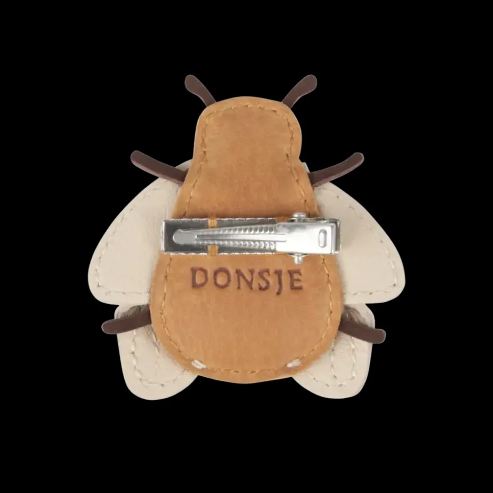 Donsje Amsterdam | Zaza Sky Hairclip | Bee | Camel Classic Leather