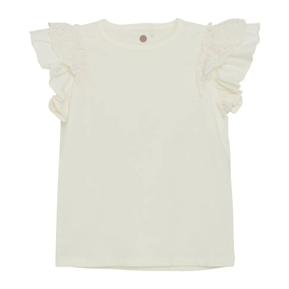 En Fant | T-shirt SS Girls | Egret