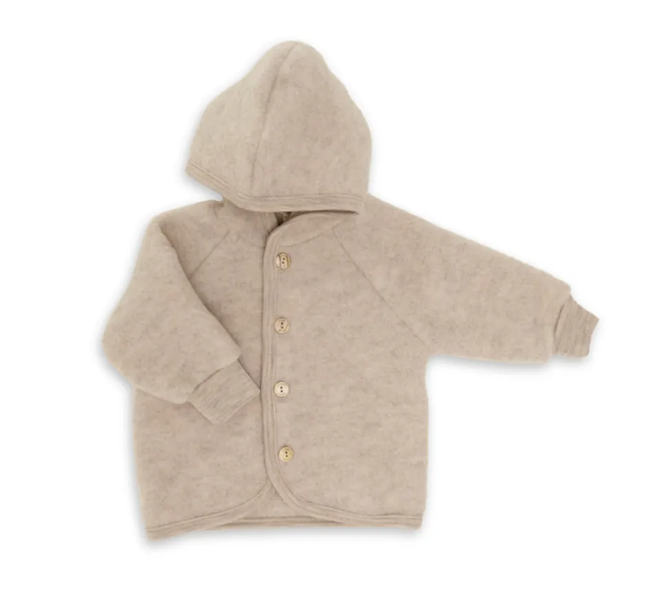 Engel | hooded jacket | sand mélange