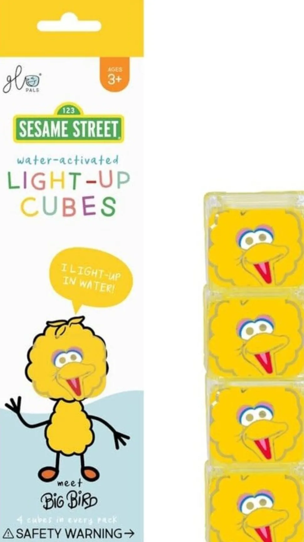 Glopals | Light up cubes 4pc Bigbird