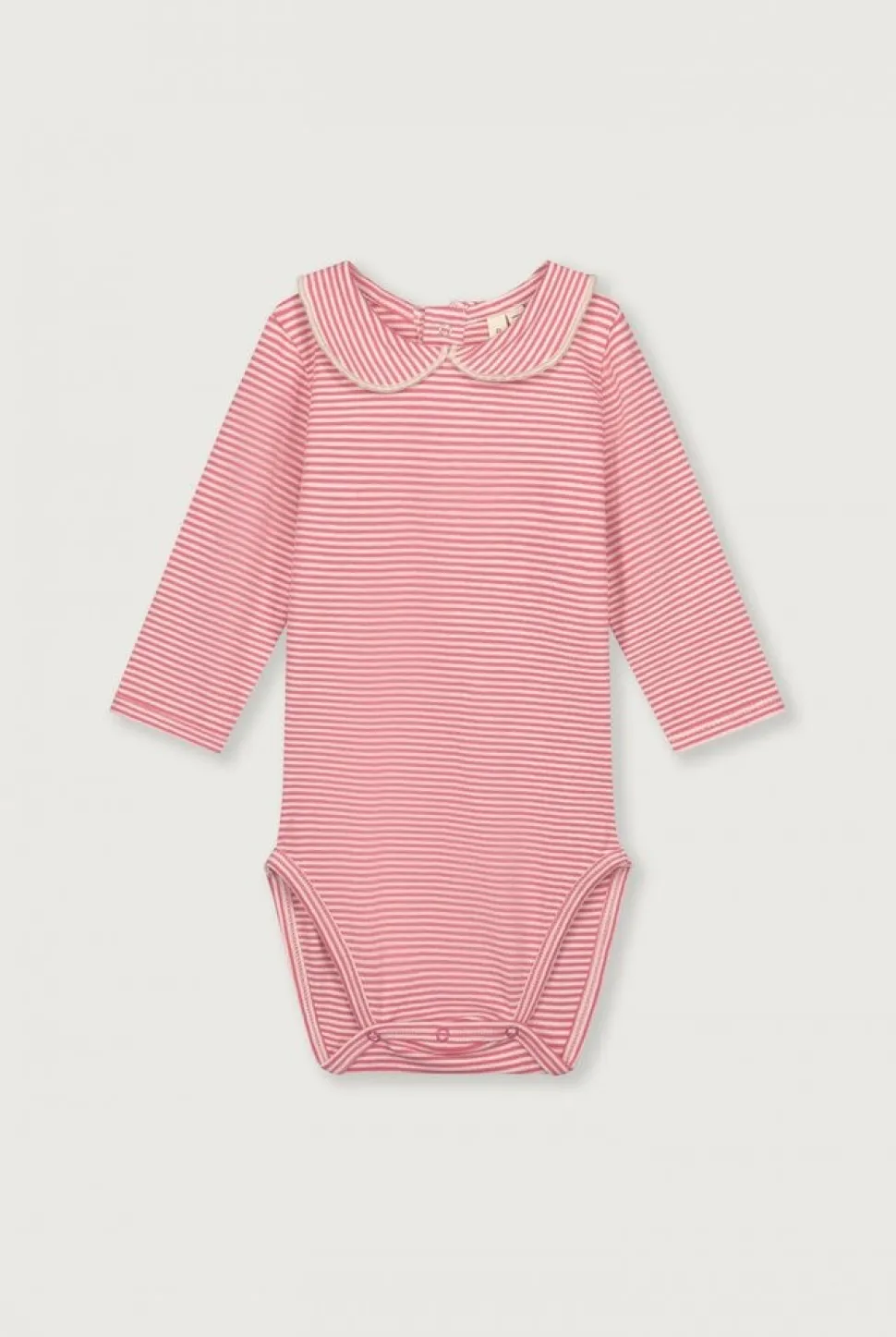 Gray Label | Baby Collar Onesie GOTS | Cherry - Cream