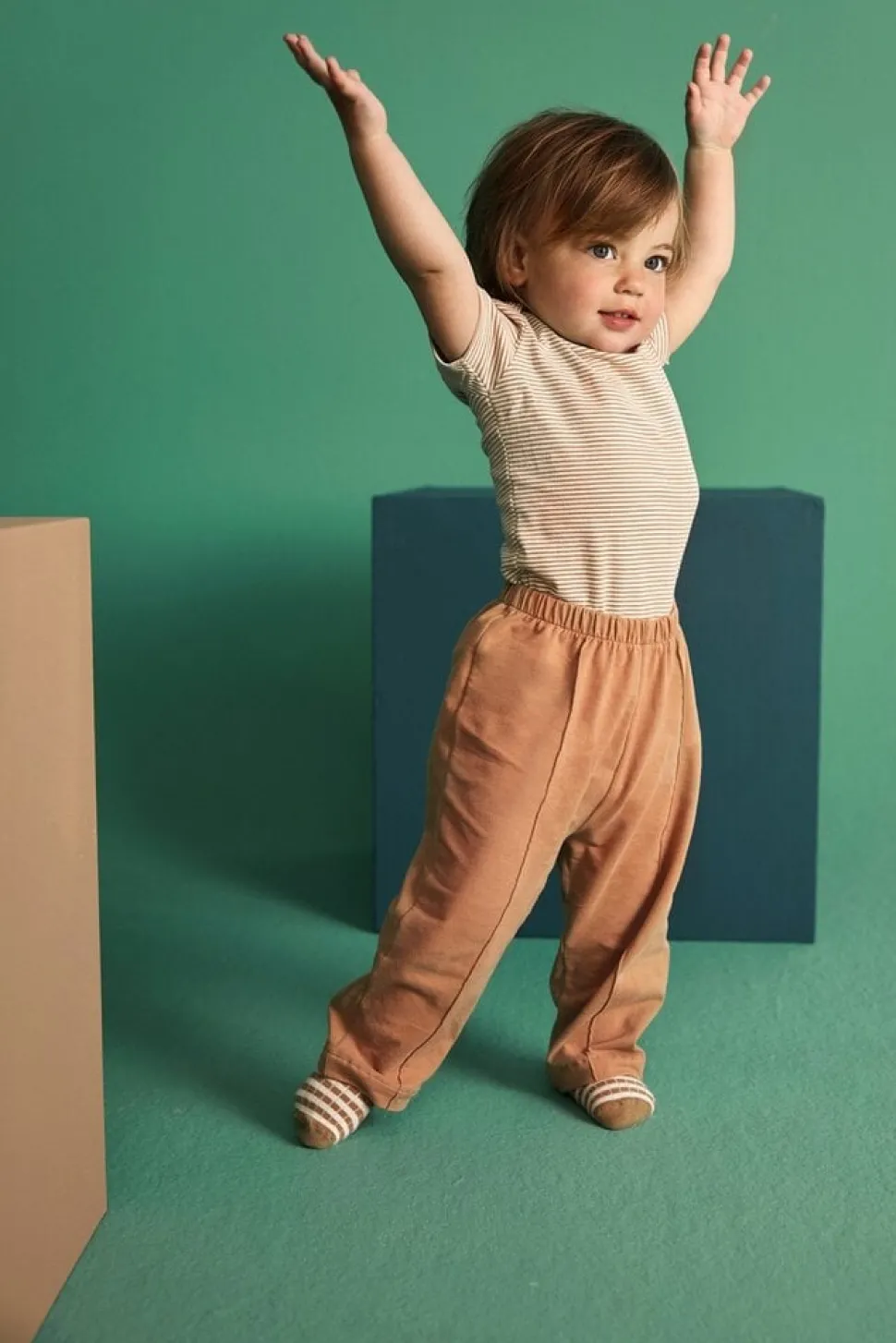 Gray Label | Baby Front Seam Joggers GOTS | Biscuit