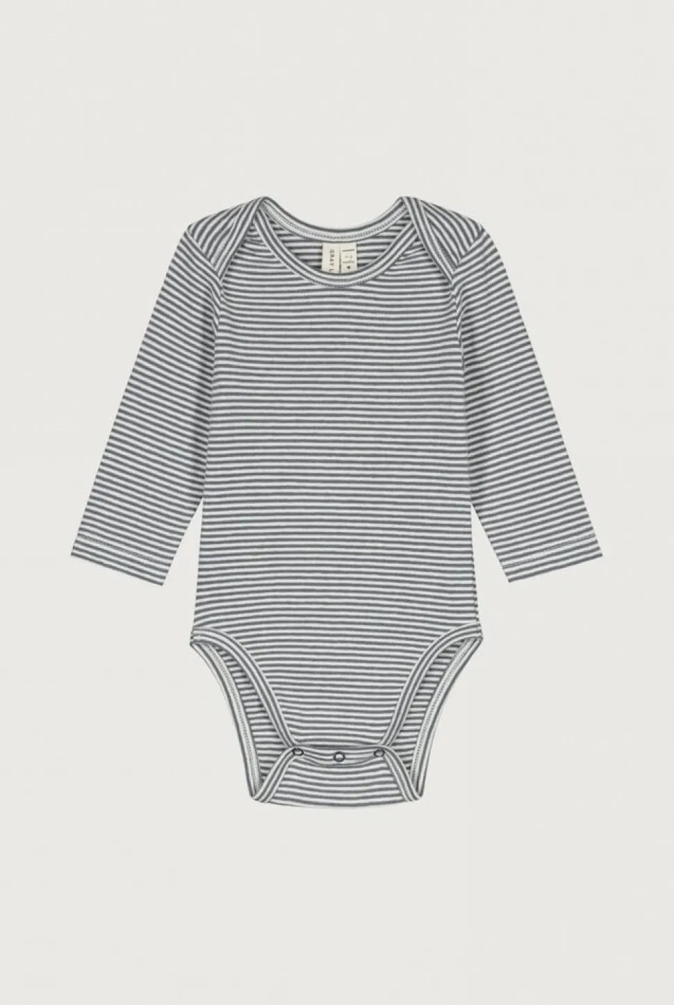 Gray Label | Baby L/S Onesie GOTS | Blue Grey - Cream