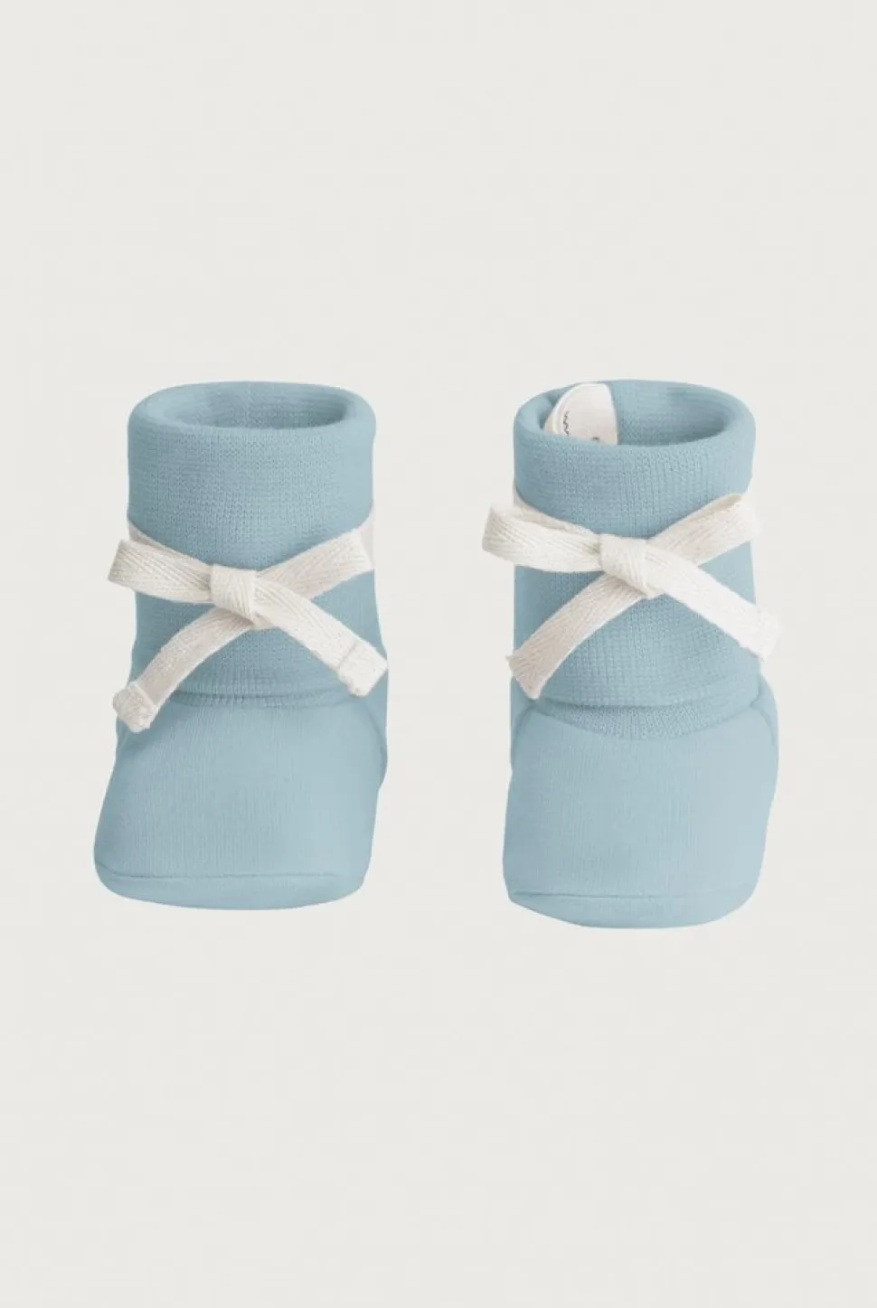 Gray Label | Baby Ribbed Booties GOTS | Sky