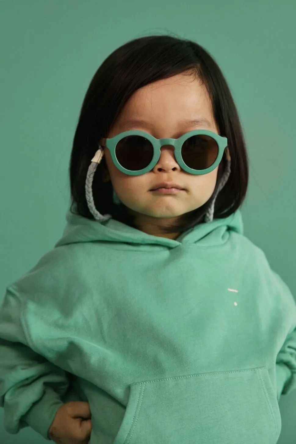 Gray Label | Cream | Sunglasses Cord | Bright Green - Peanut - Grey Melange
