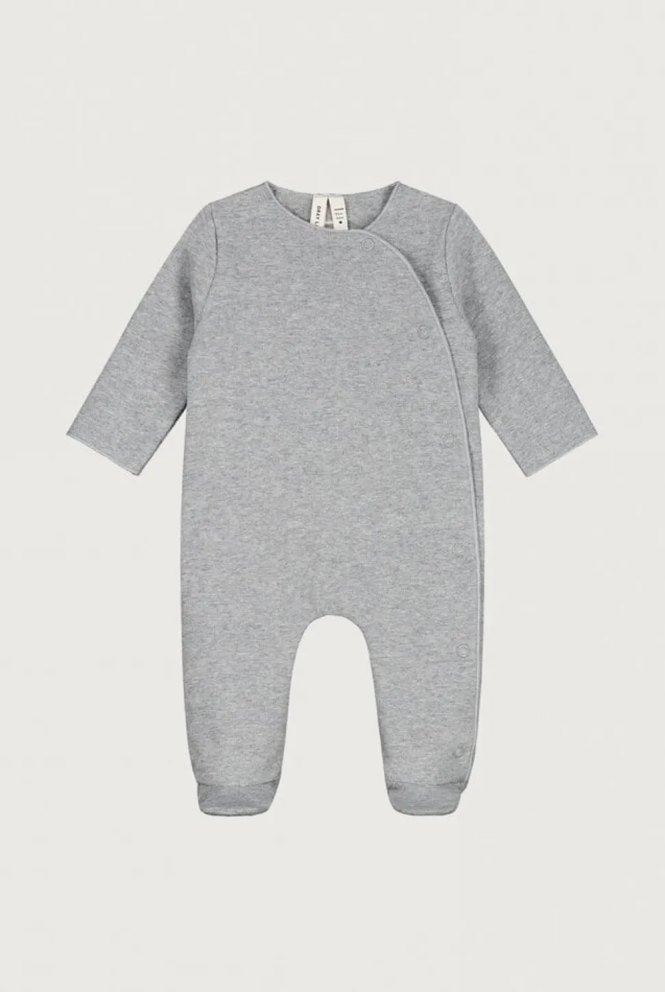 Gray Label | Newborn Suit with Snaps GOTS | Grey Melange