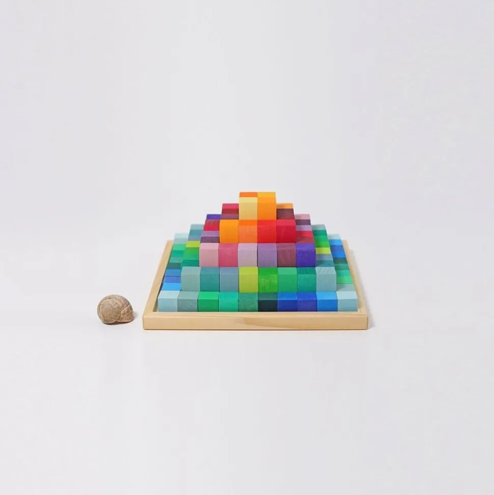 Grimm's | Small stepped Pyramid | 100 pieces
