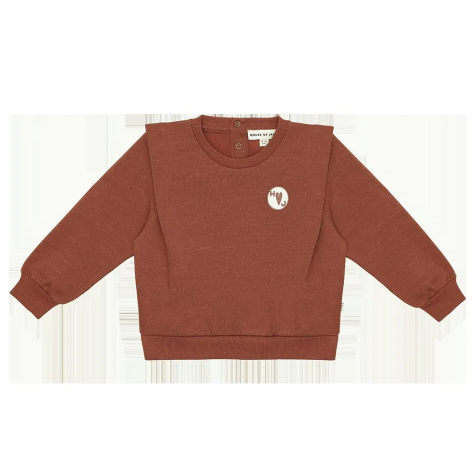 House of Jamie | Shoulder Sweater | Terra Rust