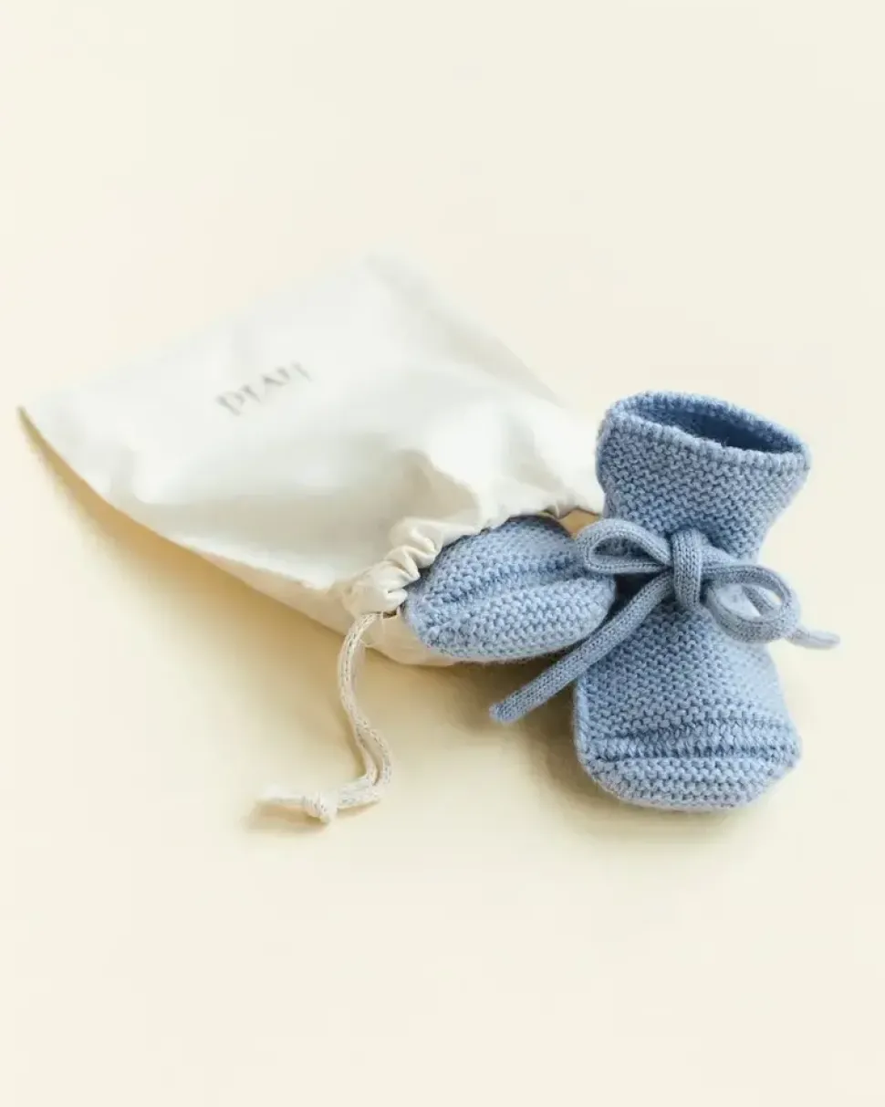 Hvid | Booties | Light blue | 9-15M