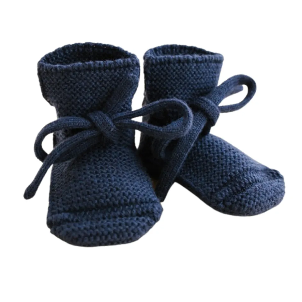 Hvid | Booties 0-9mnd | Blue