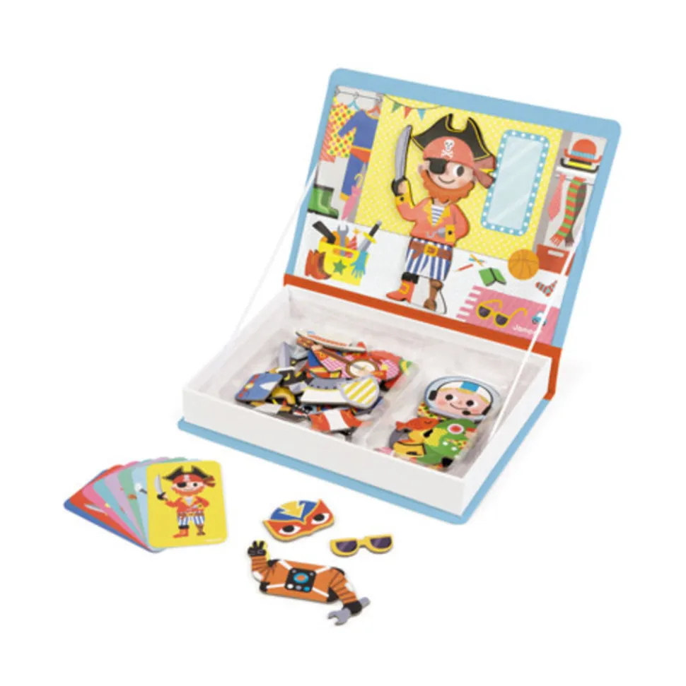 Janod - Magnetibook - Verkleedfeest jongens