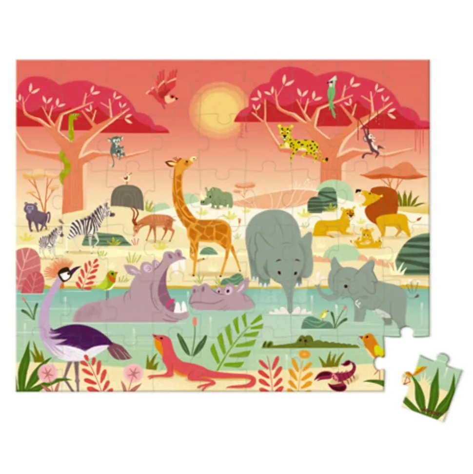 Janod Puzzel - Het Dierenreservaat