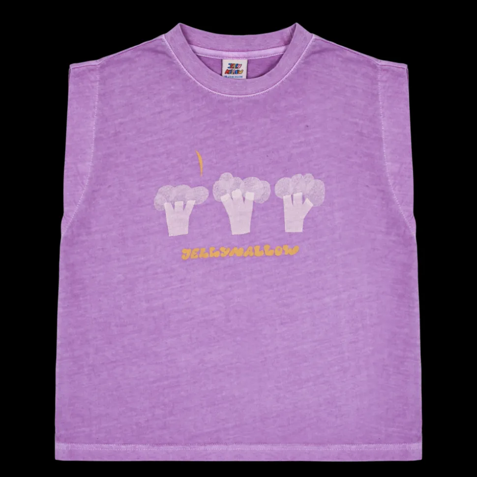 Jelly Mallow | Broccoli Pigment T-shirt Purple | Purple