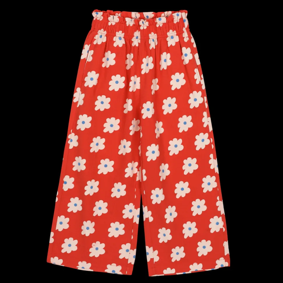 Jelly Mallow | Floral Wide Pants | Red