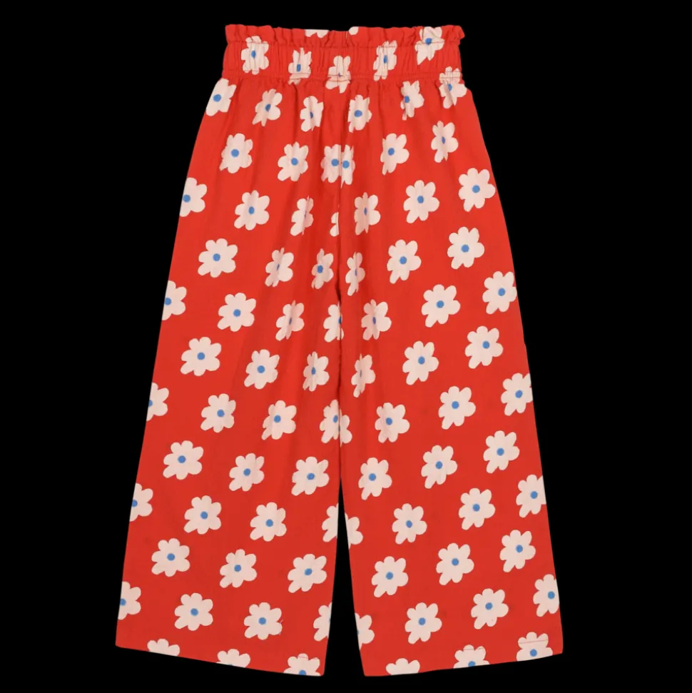 Jelly Mallow | Floral Wide Pants | Red