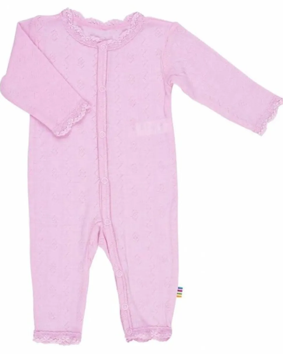 Joha | Jumpsuit wol/zijde ajour | roze