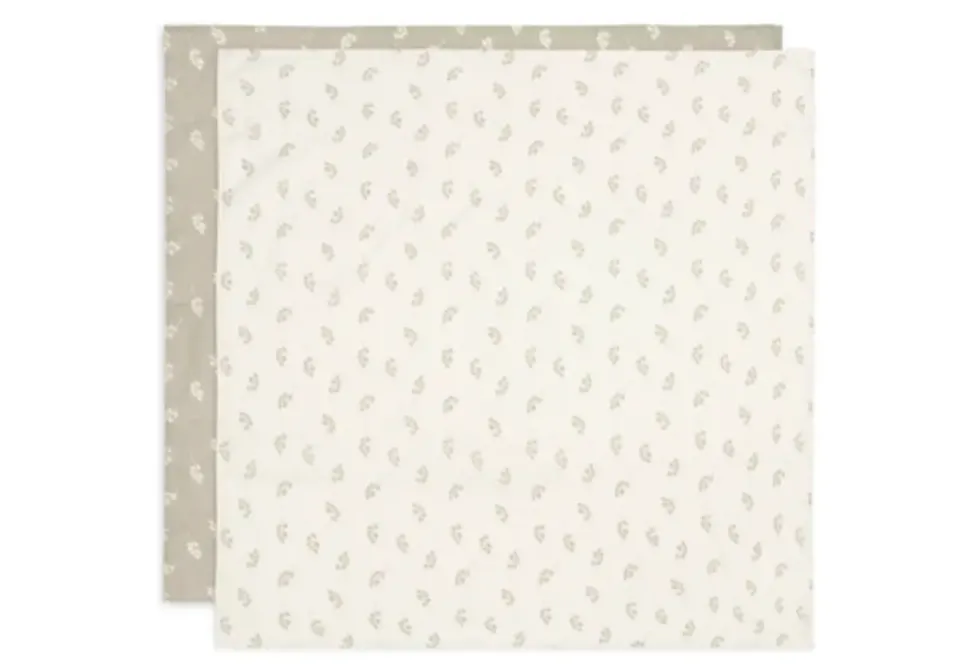 Jollein | Hydrofiele doek | 2 pack 115x115 | Twig Olive Green