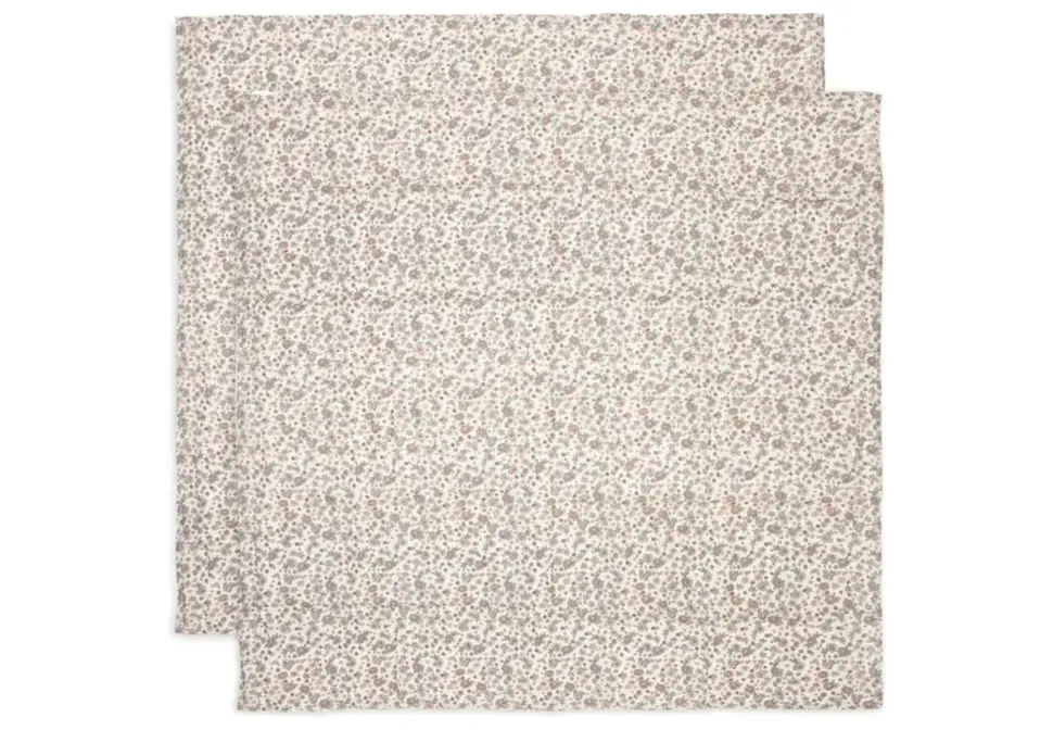 Jollein | Hydrofiele Doek Large 115x115cm Retro Flowers | 2 Stuks