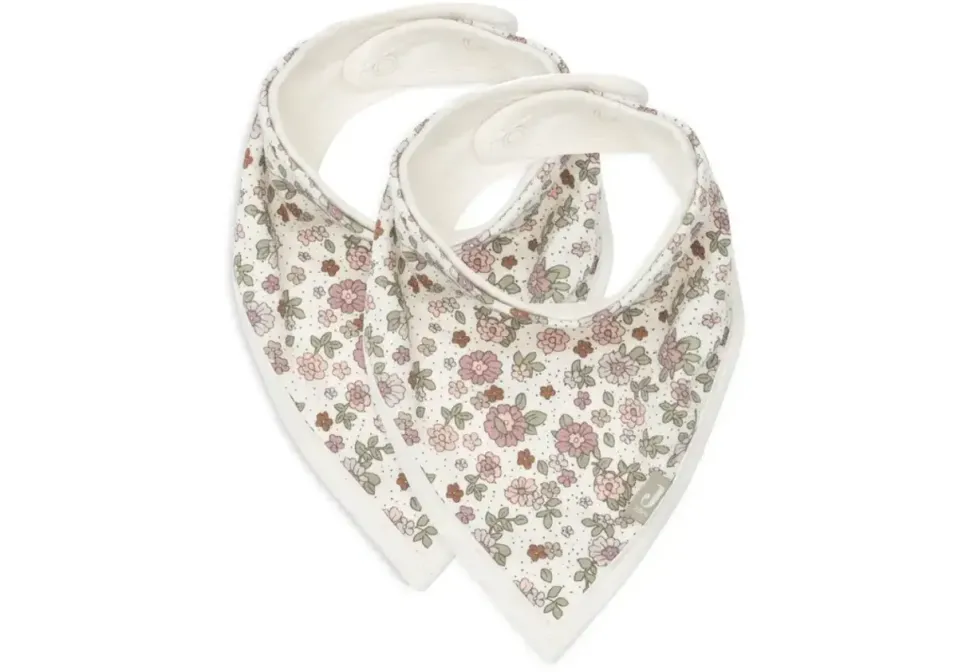Jollein | Slab Bandana Retro Flowers | 2 Stuks
