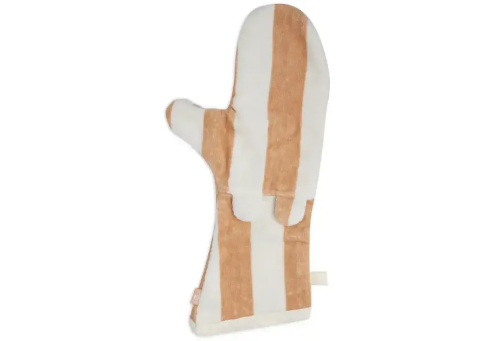 Jollein | Washand Stripe Terry - Biscuit - GOTS