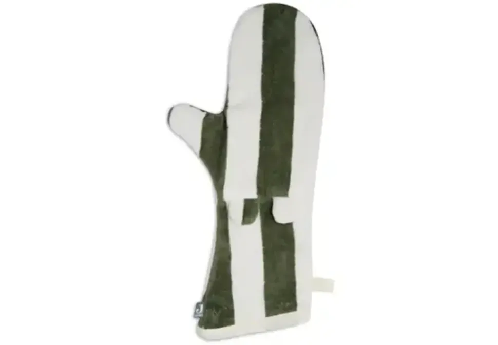 Jollein | Washand Stripe Terry | Leaf Green | GOTS