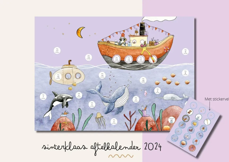 Juulz | Poster | Sinterklaas aftelkalender 2024