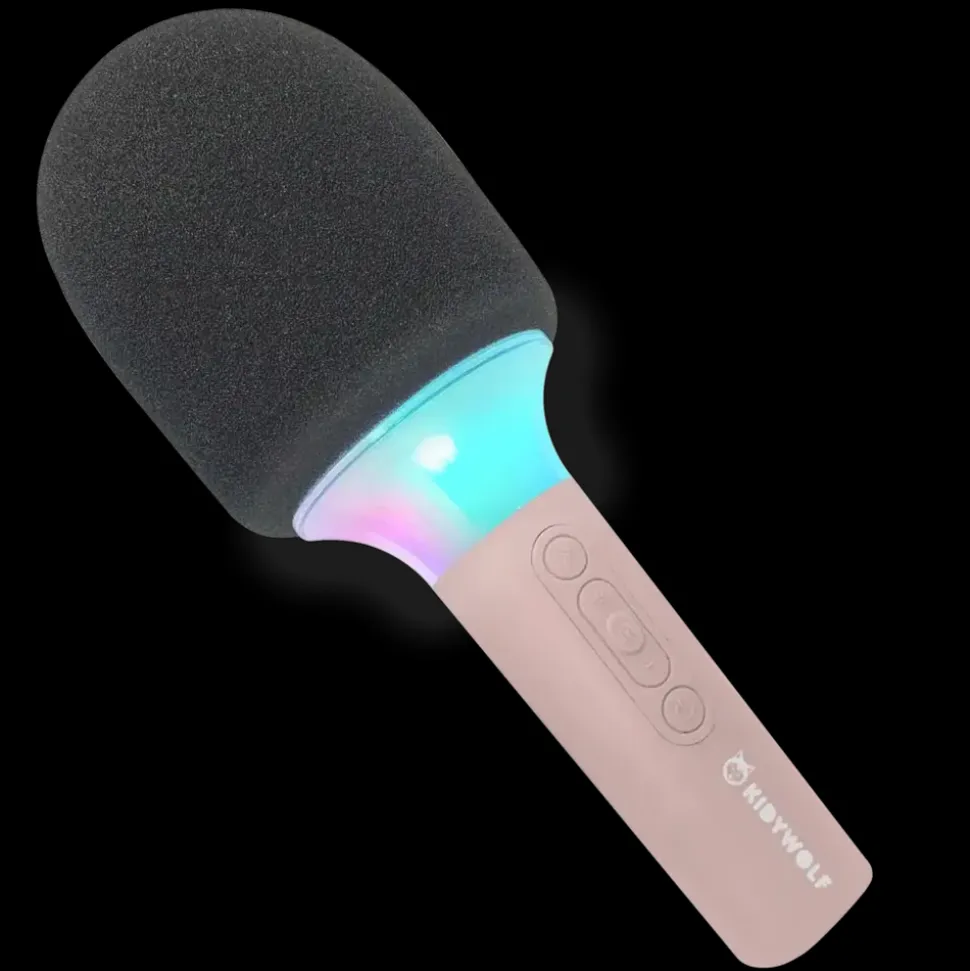 Kidywolf | Kidymic Karaoke Micro Met Led | Pink