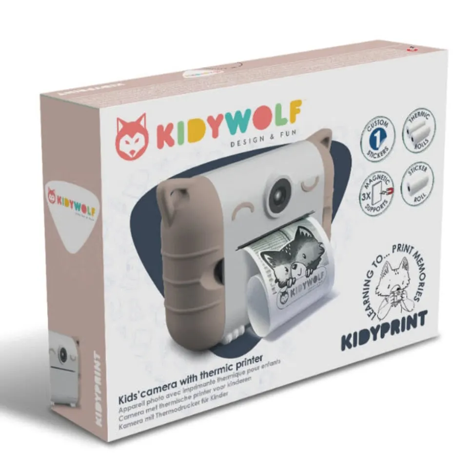 Kidywolf | Kidyprint | Fototoestel met thermische printer | Roze