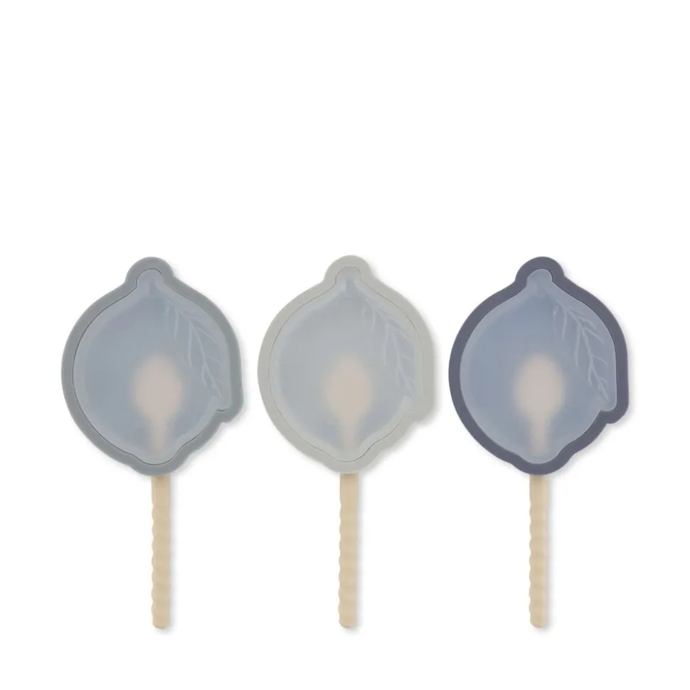 Konges Sløjd | 3 Pack Ice Cream Molds Lemon | Blue Mix