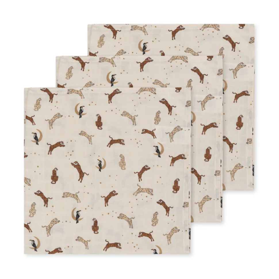 Konges Sløjd | 3 Pack Muslin Cloth Gots | Roar