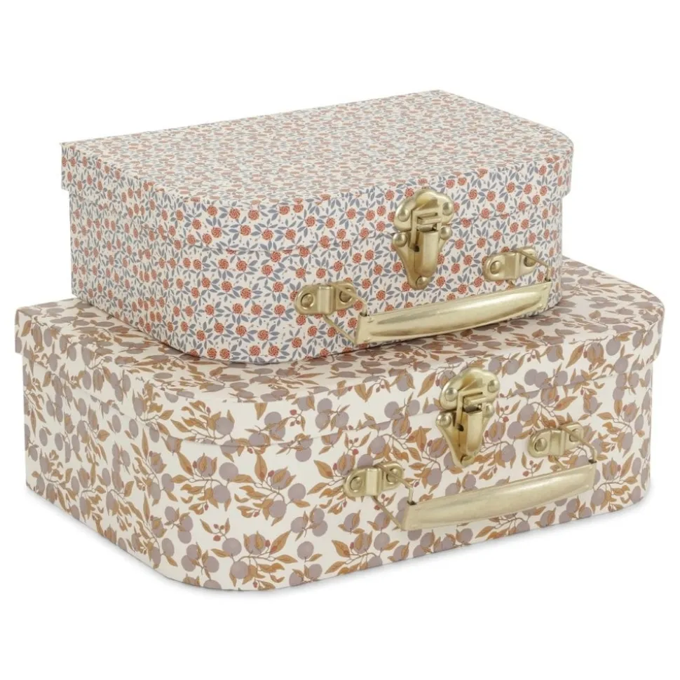 Konges Sløjd | 2 Pack Suitcase | Orangerie Bleu/Fleur De Glace