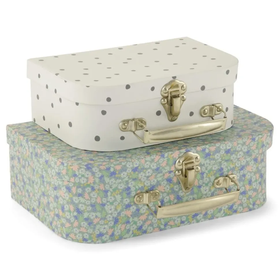 Konges Sløjd : 2 pack suitcase - grey dot / midsummer