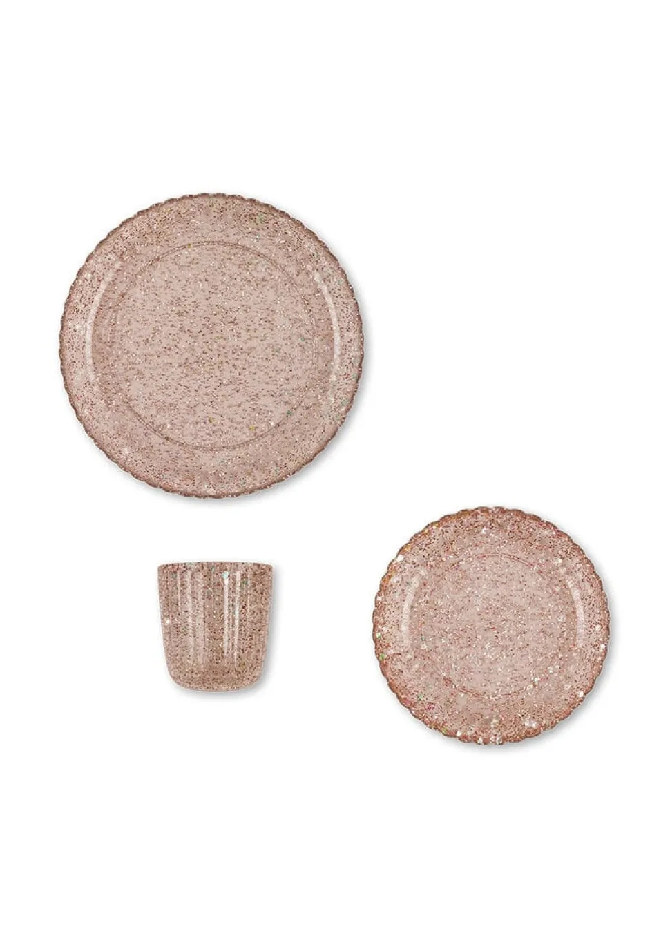 Konges Sløjd | Dinner Set Glitter | Sparkling Blush