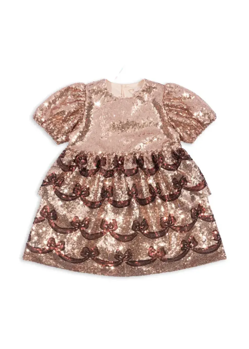Konges Sløjd | Starla Bow Wow Dress | Gold Blush