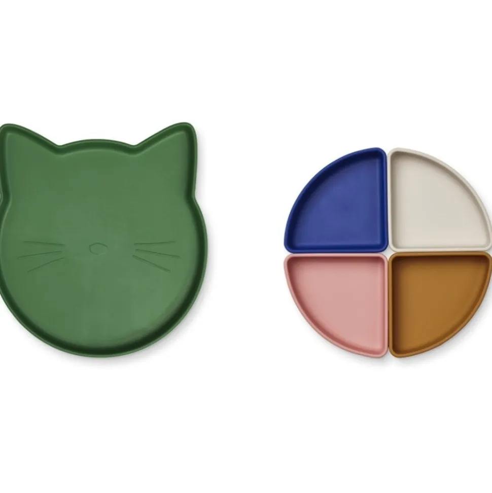 Liewood : Arne divider plate - Cat /Eden multi mix