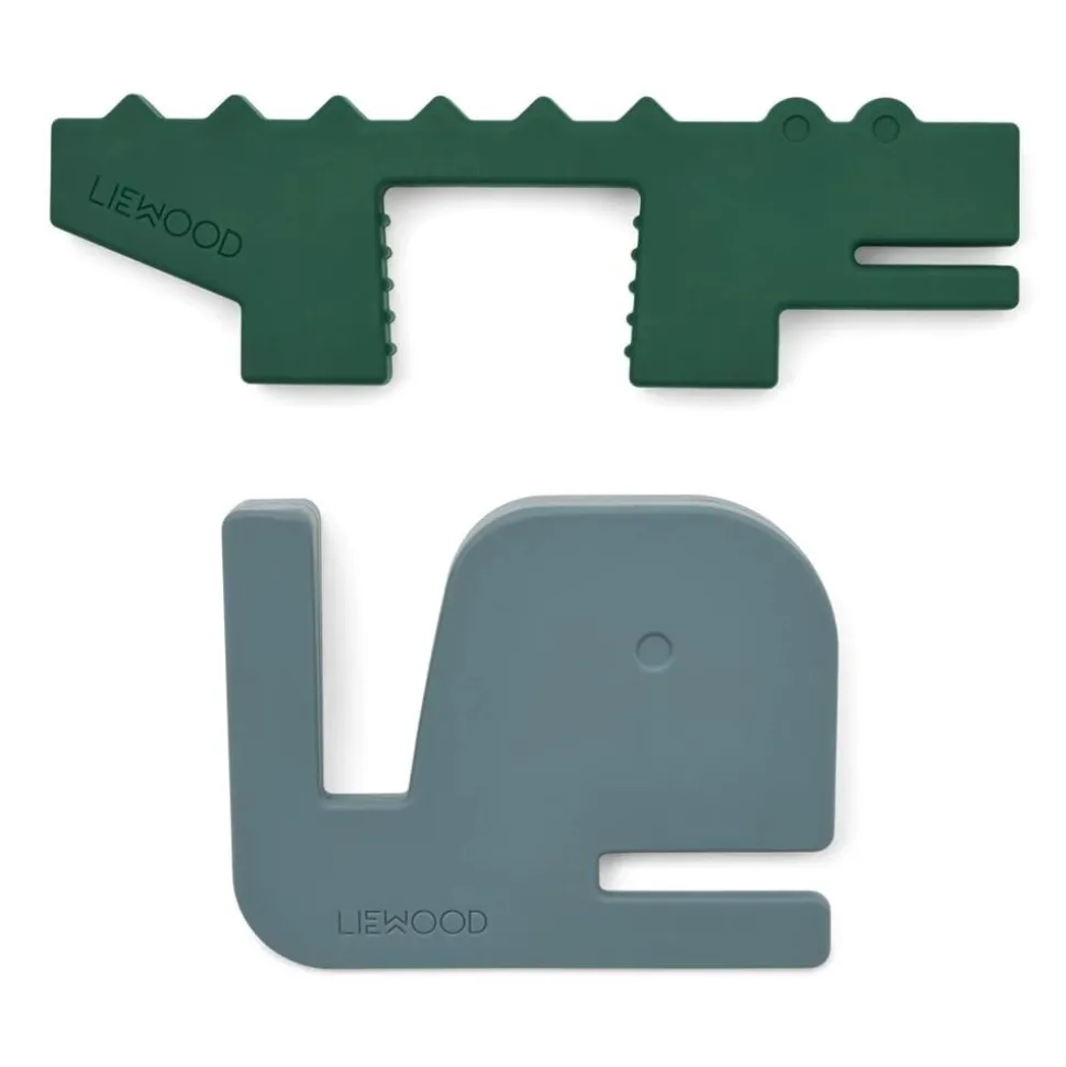 Liewood | Bjarke Door Stopper 2-Pack | Whale blue / Garden green