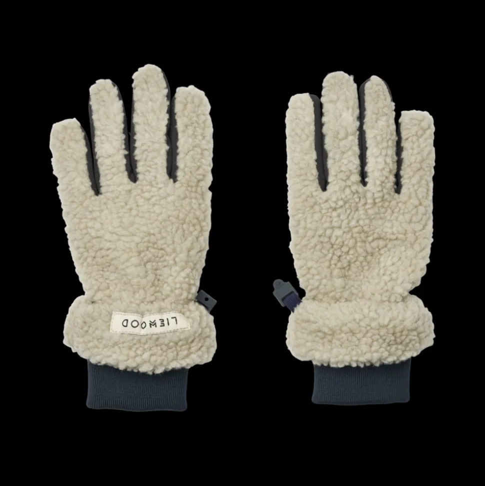 Liewood | Demi Pile Gloves | Mist / Classic navy